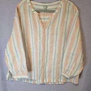 L.L. Bean Multicolor Striped Top